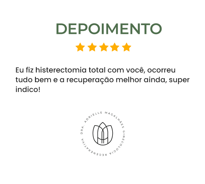 depoimento Ginecologia Regenerativa Adrielle